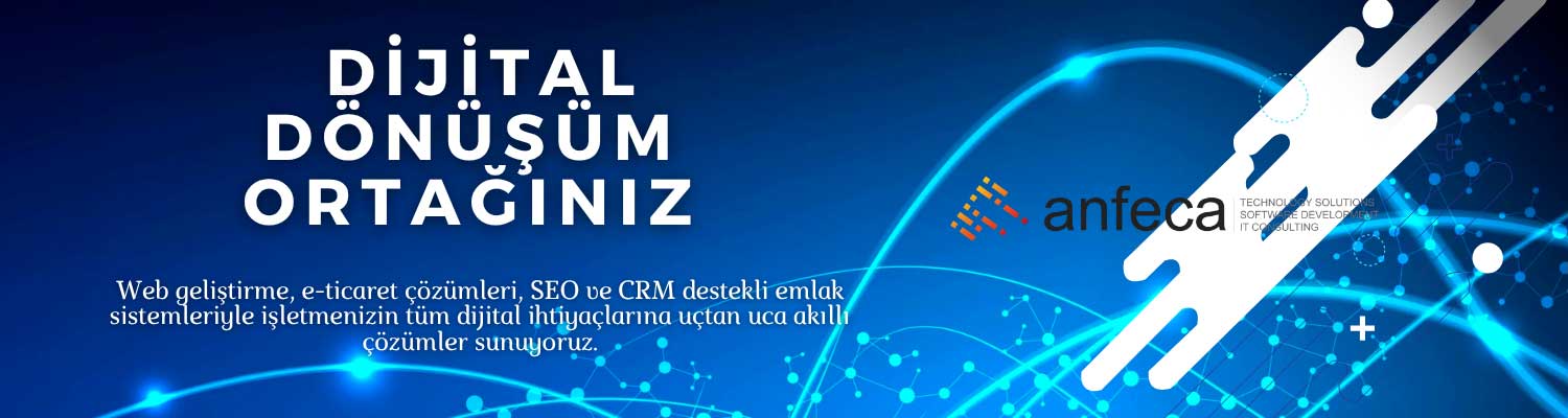 Teknolojide Yol Arkadaşınız Dijital Dönüşüm Ortağınız Anfeca
